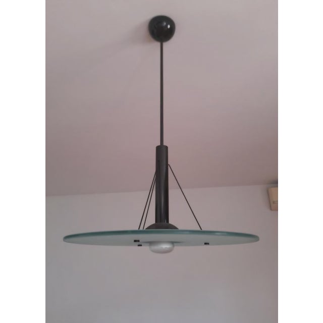 Mid 20th Century Glass Modern Pendant Lamp For Sale - Image 6 of 6