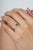 Certified Solitaire Zambian Emerald & Diamond Ring in 925 Sterling Silver, Size 8 For Sale - Image 4 of 11