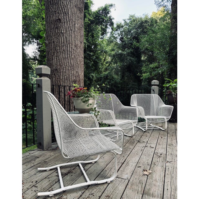 Mid 20th Century Woodard Sculptura Cantilever Loungers - Set of 3, Attributed For Sale - Image 9 of 10