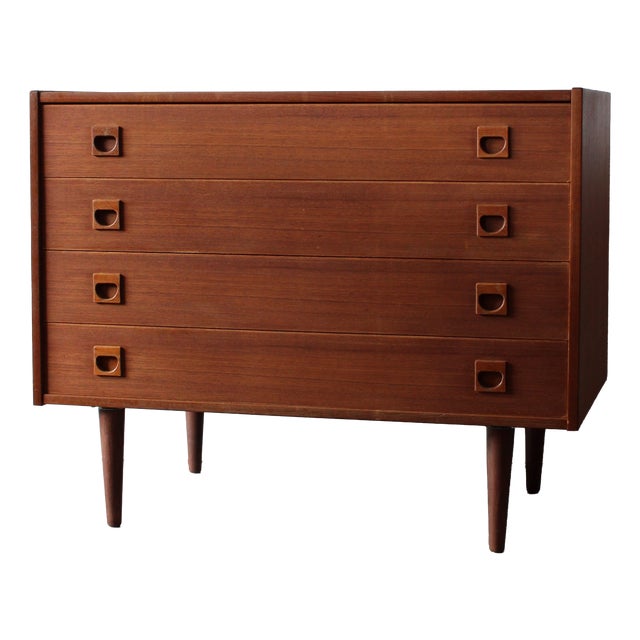 Vintage Danish Chest of Drawers in Teak, 1960s For Sale