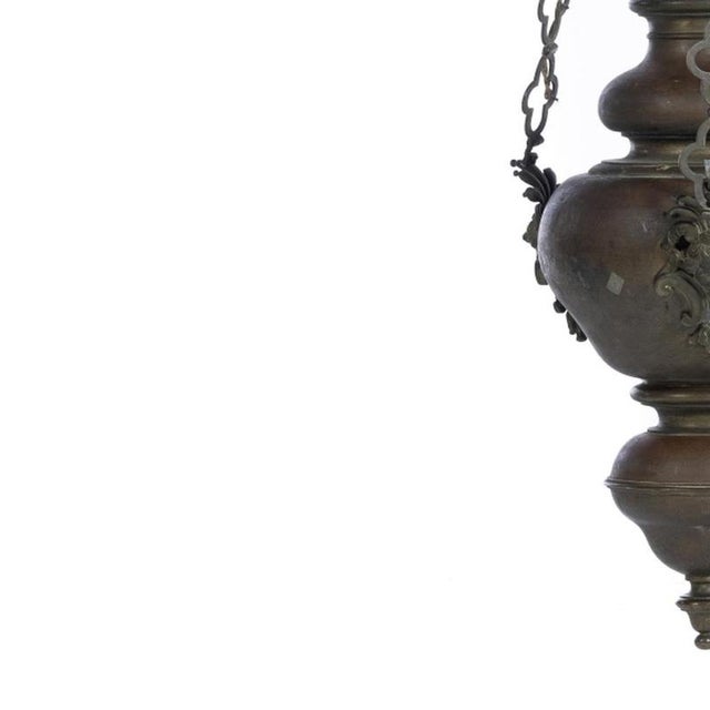 18th Century Hanging Lantern in Copper For Sale - Image 3 of 6