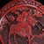 Red Carved Cinnabar Lacquer Box With Rider and Qilin Motif For Sale - Image 8 of 9