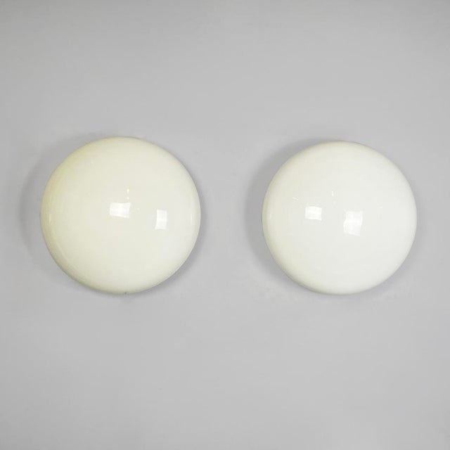Italian Modern Magnolia Wall Lamps by Sergio Mazza for Quattifolio, 1970s, Set of 2 For Sale - Image 3 of 13