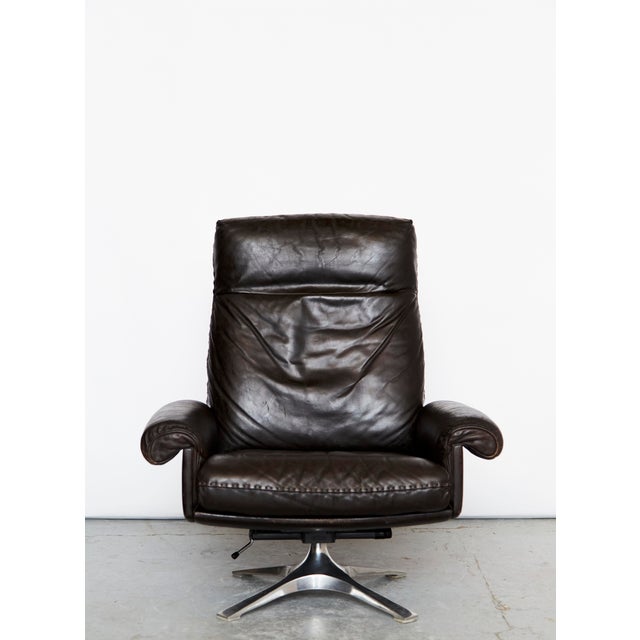 Set of Cow Leather DS-31 Lounge Chair and Ottoman from de Sede, 1970s For Sale - Image 6 of 18