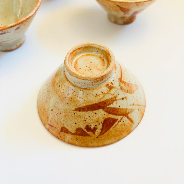 Speckled Terra Cotta Pottery Rice Bowls - Set of 6 For Sale - Image 13 of 13