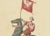 Title: 1855 Chivalric Procession – The Count of Bregenz and His Banner : This exquisite hand-colored lithograph, created...