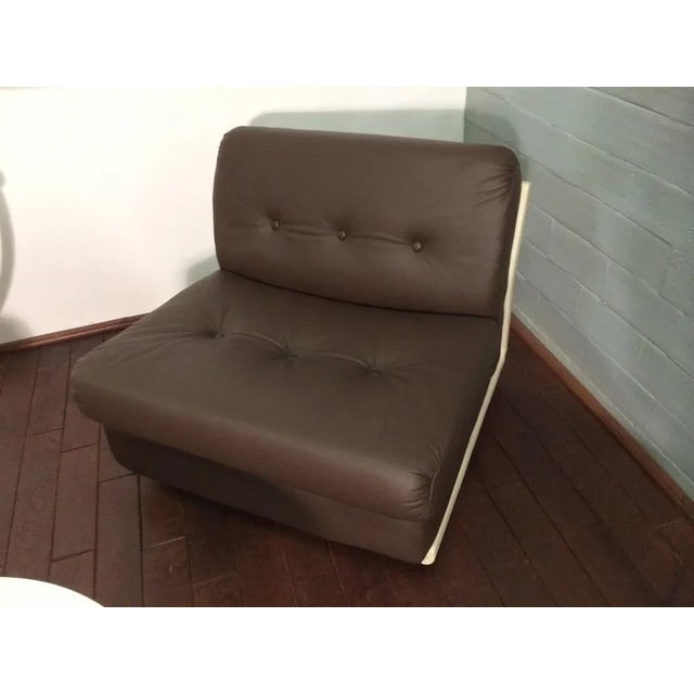 Vintage Amanta Leather Lounge Chairs by Mario Bellini for B&B Italia, Set of 4 For Sale - Image 14 of 18