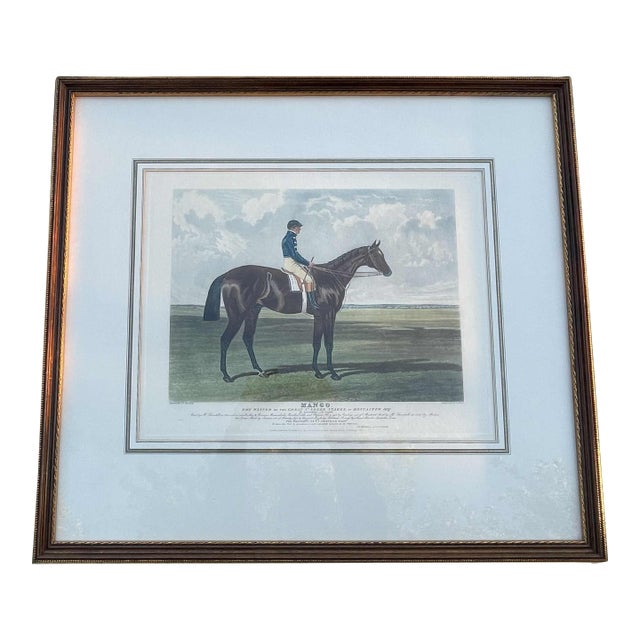 "Mango" the Winner of the Great Saint Leger Stakes at Doncaster 1837 Engraved Print Proof For Sale