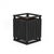 2020s Waste Bin in Black Shagreen by R&y Augousti For Sale - Image 5 of 5