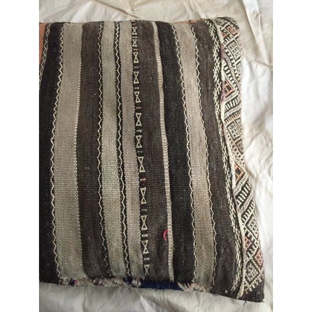 Rustic Kilim Pillow Cover For Sale - Image 3 of 6