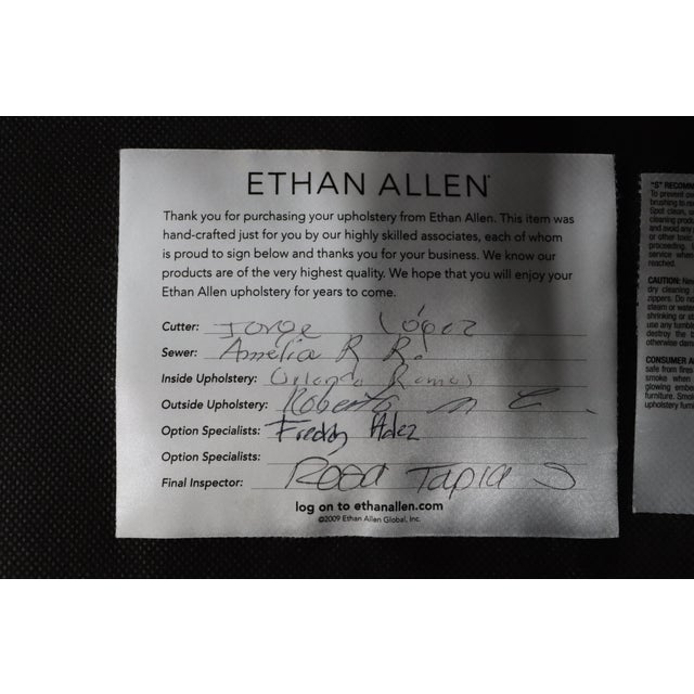 Ethan Allen Cherry Lolling Chairs- Pair For Sale - Image 16 of 17