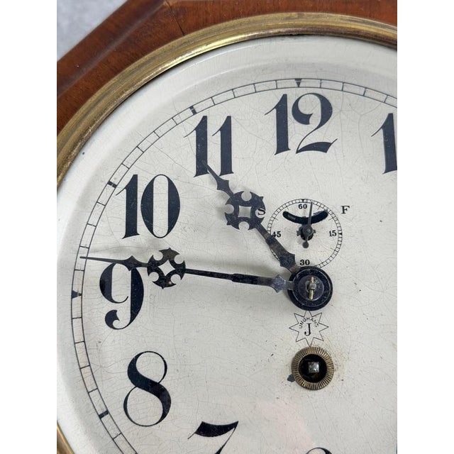 1920s Junghans Vienna Secession Wall Clock by Adolf Loos, 1920s For Sale - Image 5 of 12