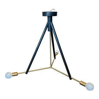 Workstead Lodge Chandelier III in Blackened Oak For Sale