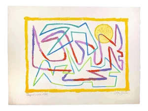 Leo Guida, Segnali e Sole, Original Drawing, 1988