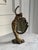 Vintage Patinated Bronze Art Nouveau Standing Lady Vanity Mirror 14” X 6.5” For Sale In Philadelphia - Image 6 of 10