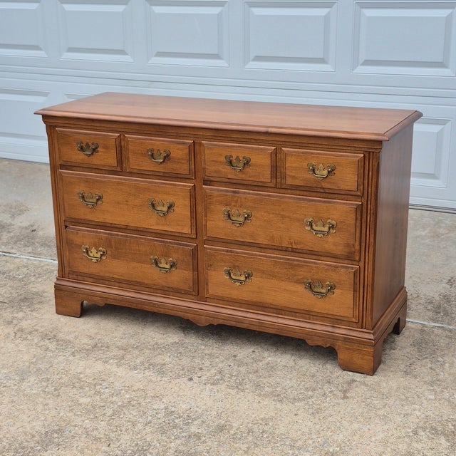 Mid-20th Century Signed Heywood Wakefield Maple 6-Drawer Dresser For Sale - Image 16 of 16