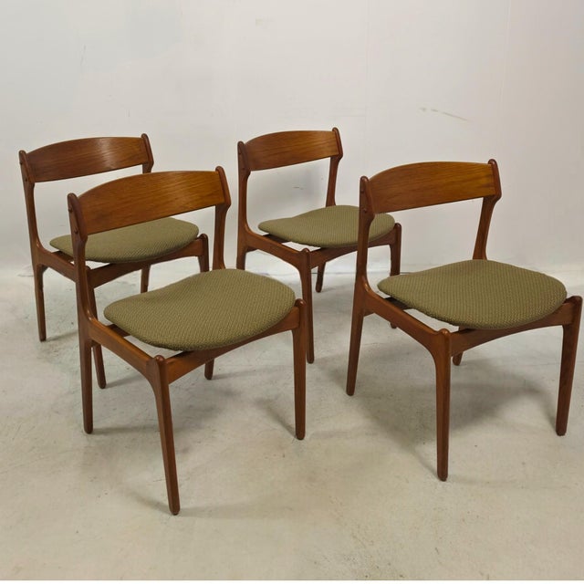 Vintage Danish Dining Chairs by Erik Buch for Oddense Maskinsnedkeri, 1960s, Set of 4 For Sale - Image 9 of 9