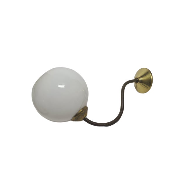 Vintage Art Deco Wall Lamp, Poland, 1950s For Sale - Image 4 of 8