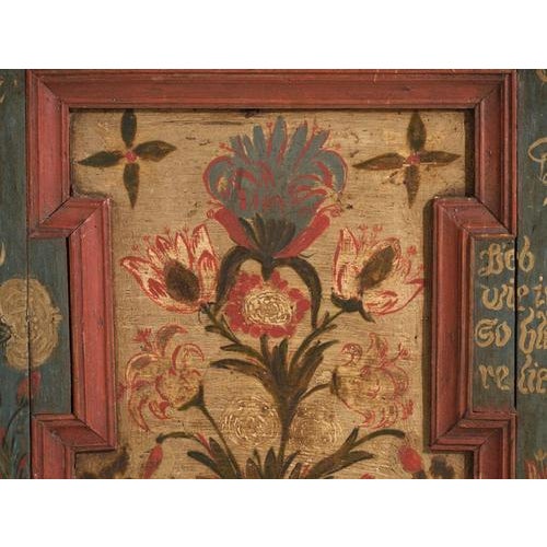 Antique Marriage Chest in Painted Pine, Central Europe, 1775 For Sale - Image 10 of 18