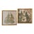 Pair of Framed Thai Rubbing-Style Wall Art in Bamboo-Style Frames For Sale