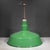 Set of Two Benjamin 16" Enameled Porcelain Green Industrial Pendant Lights c.1950 For Sale - Image 10 of 11