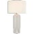 Kelly Wearstler for Visual Comfort Signature Chalon Large Table Lamp in New White with Linen Shade For Sale