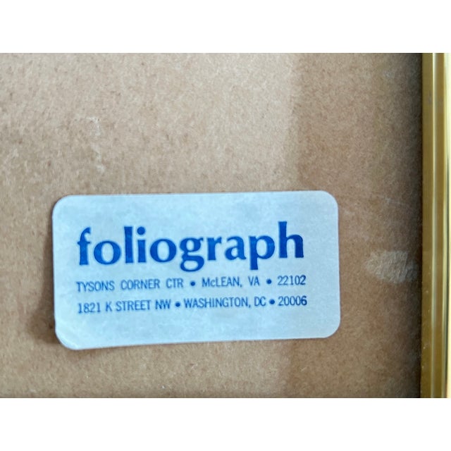 e.t. Gipson 1978 One-of-One Minimalist Serigraph Monoprint, Framed For Sale In Washington DC - Image 6 of 9