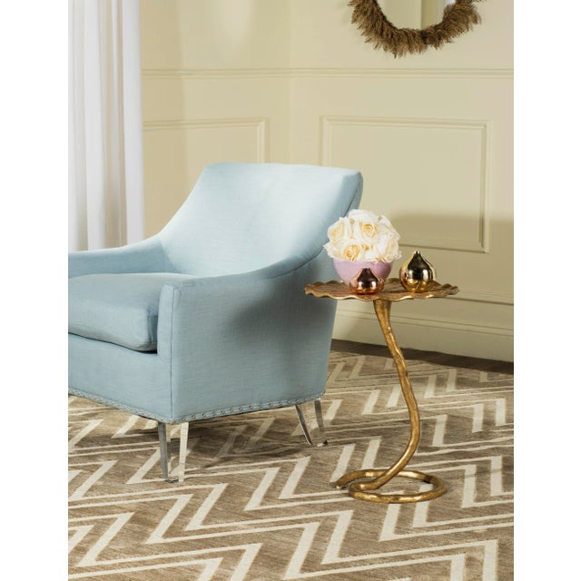 Morris Side Table in Gold For Sale In San Francisco - Image 6 of 7