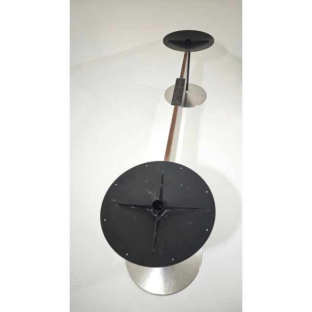 Vintage Conference Table in Wood and Steel, 1970s For Sale - Image 15 of 18