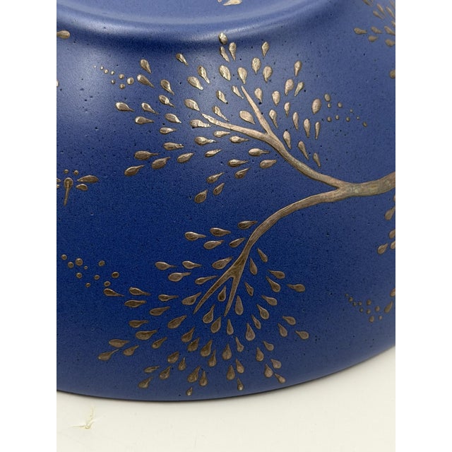 Emilia Castillo Cobalt Blue & Pure Silver Parrot Bowl, Taxco Mexico 1980s For Sale - Image 16 of 18