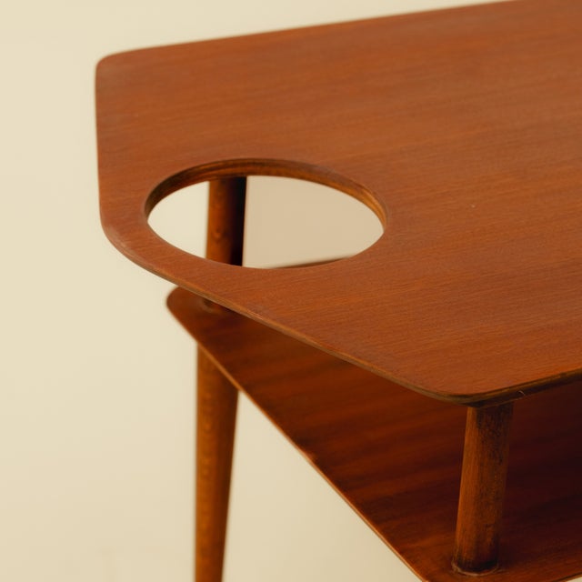 Mid-Century Modern British Teak Side Table by Ewart Myer for Horatio Myer & Co, 1960s For Sale - Image 4 of 6