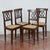 18th Century Style Chairs with Raffia Seats, Set of 4 For Sale - Image 3 of 9