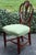 1990s Hickory White Shield Back Mahogany Inlaid Dining Chairs - A Pair For Sale - Image 5 of 12