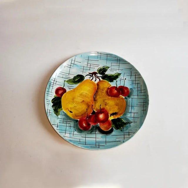 Vintage Ceramic Plate from Ceramica Deam Laveno For Sale - Image 3 of 4
