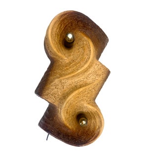 Dutch Brutalist Ceramic Wall Light Sconce, 1970s For Sale