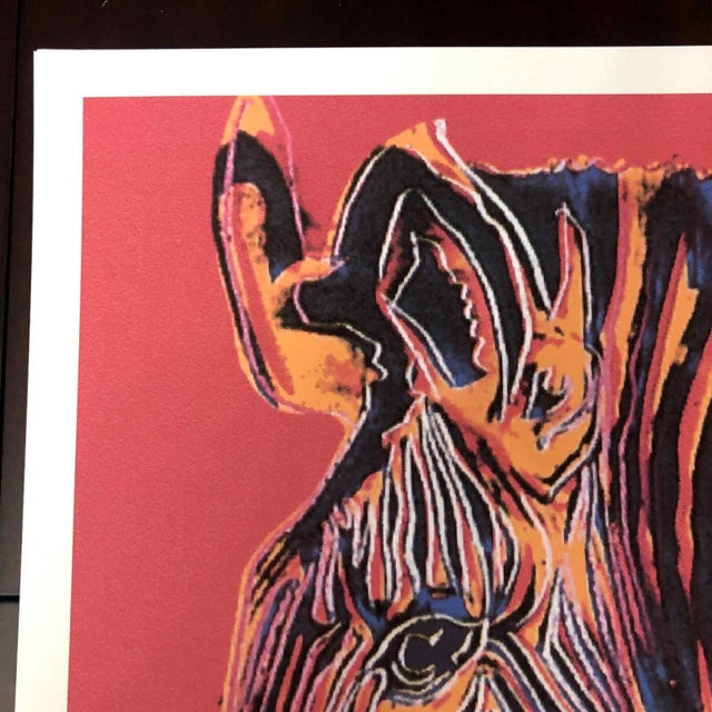 Printmaking Materials 1990s After Andy Warhol "Grevy’s Zebra" Lithograph For Sale - Image 7 of 11