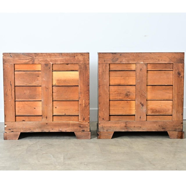 Wood 19th Century Pair of English Painted Pine File Drawers For Sale - Image 7 of 10