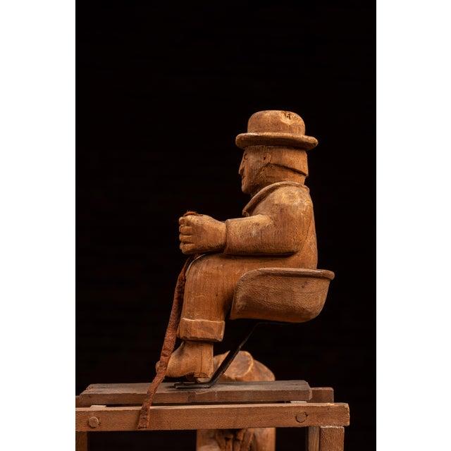 Antique Folk Art Whirligig Mechanical Figure For Sale - Image 9 of 10