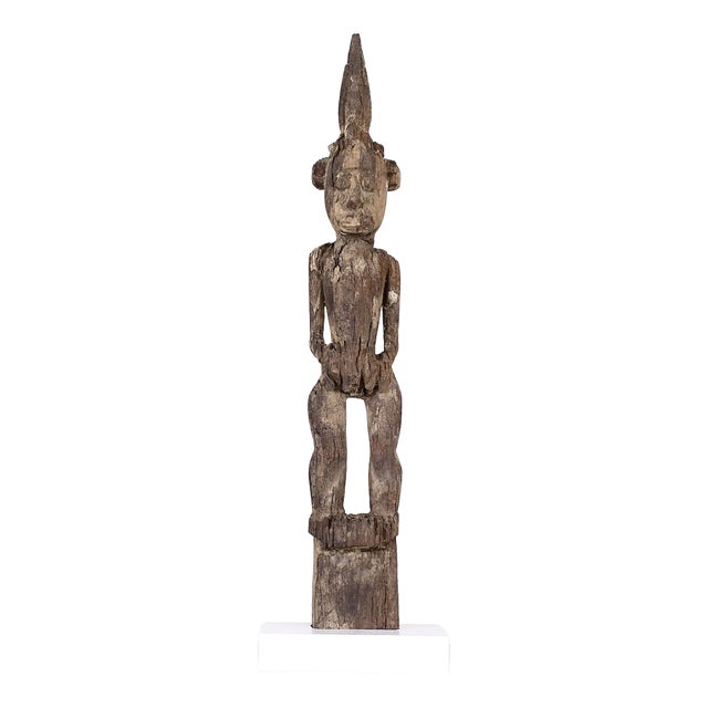 Borneo Artist, Hampatong Dayak Ancestral Figure, 1800s, Ironwood For Sale