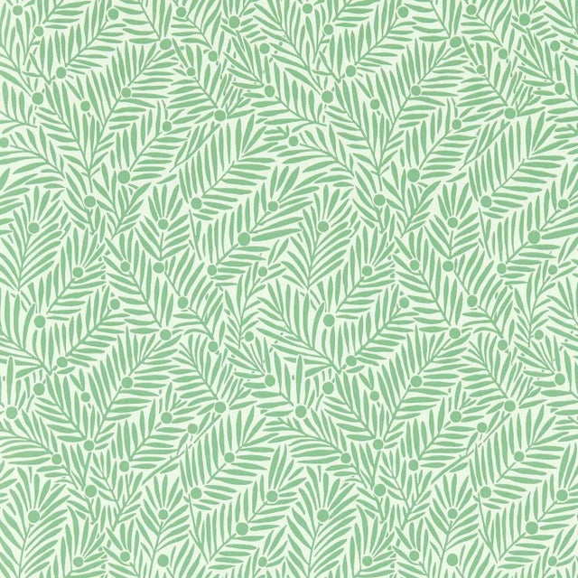 Morris & Co Yew & Aril Wallpaper in Spearmint For Sale