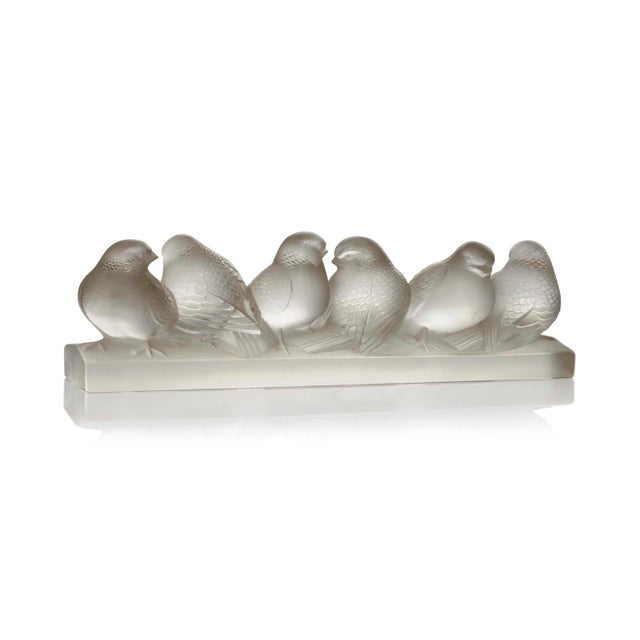 René Lalique René Lalique, Group of Six Sparrows, 1933, Glass For Sale - Image 4 of 6