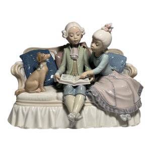 Vintage Lladro Story Time #5229 Retired Porcelain Figurine Mint Condition