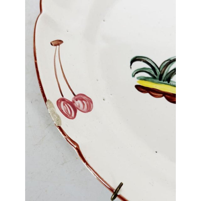 Antique French Ceramic Plates, 1800s, Set of 2 For Sale - Image 12 of 17