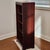 Wood Vintage Wood Bookcase With Full Glass Door, Lock and Keys; Recently Refinished For Sale - Image 7 of 17