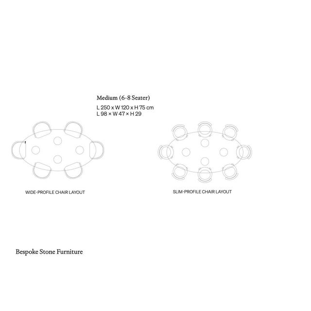 Contemporary Oval Filled Travertine Mario Dining Table with Column Legs by My Habitat Design For Sale - Image 3 of 7