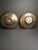 Mid-Century Modern Pair Mid Century Pal Bell Israel Bronze Wall Plates Maurice Ascalon Judaica 9.5" For Sale - Image 3 of 18