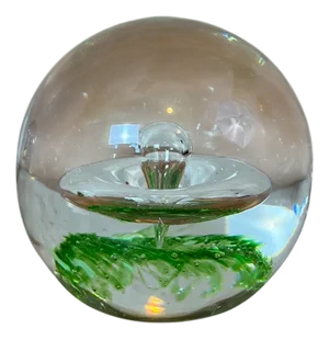 Glass Paperweight, 1980s