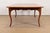 Baker Furniture Italian Provincial Carved Cherry and Burl Wood Extension Dining Table, Newly Refinished For Sale - Image 15 of 17