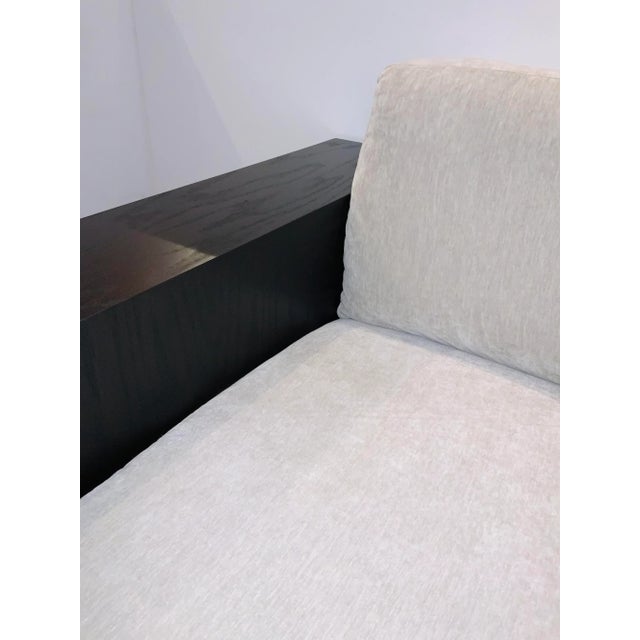 Modern A.r.t. Co. Modern Large Gray Velvet Sofa For Sale - Image 3 of 5