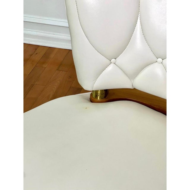 1960s Set of 3 Faux Leather Swivel Lounge Chairs Attributed to Kroehler For Sale - Image 10 of 18